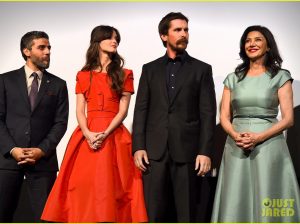 TORONTO, ON - SEPTEMBER 11:  (L-R) Actors Oscar Isaac, Charlotte Le Bon, Christian Bale and Shohreh Aghdashloo attend the "The Promise" premiere during the 2016 Toronto International Film Festival at Roy Thomson Hall on September 11, 2016 in Toronto, Canada.  (Photo by Kevin Winter/Getty Images)